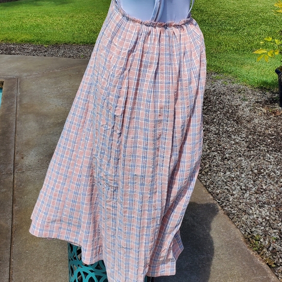 Free People bohemian country backless Dress sz M - Picture 9 of 17